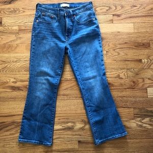 Madewell Cropped Petite Flare Jeans